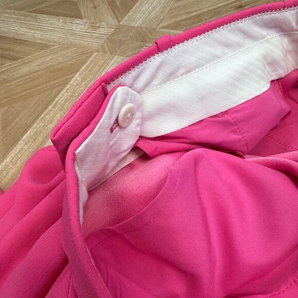 J. Crew Pink Pleated Wide Leg Trouser Pants Womens Size 4 High Rise Cuffed Hem - Picture 11 of 12